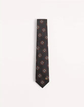 Valentie Silk Jacquard Tie With Geometric Pattern