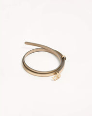 VLogo Signature Belt In Laminated Calfskin With Crystals 10 Mm