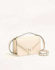 Valentino Garavani Rockstud Small Shoulder Bag In Grainy Calfskin