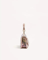 Valentino Garavani Locò Small Embroidered Shoulder Bag With Jewel Logo