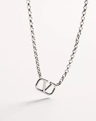 Vlogo Signature Metal Necklace