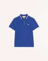Cotton Piqué Polo Shirt With VLogo Patch
