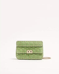 Valentino Garavani Rockstud Spike Small Suede Bag