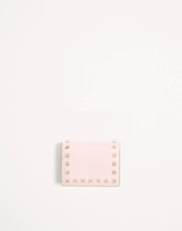 Small Rockstud Grainy Calfskin Wallet