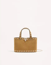 Rockstud Mini Suede Shopping Bag