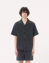 Valentino Denim Bowling Shirt With Vgold