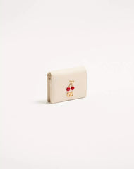 Cherryfic Wallet In Grainy Calfskin