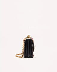 Valentino Garavani Vain Shoulder Bag In Embroidered Pony-Effect Kidskin Leather