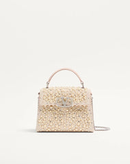 Valentino Garavani Mini Vsling Handbag With Pearls, Rhinestones And Jewel Logo