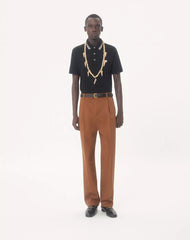 Cotton Piqué Polo Shirt With VLogo Patch