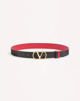 VLogo Signature Reversible Shiny Calfskin Belt - 30Mm / 1.2 In.