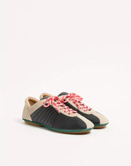 Strikie Trainer In Perforated Nappa And Suede