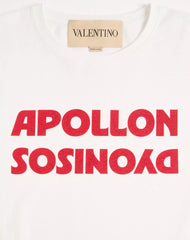 Valentino Cotton T-Shirt With Apollon/Dyonisos Print
