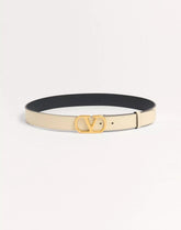 VLogo Signature Belt In Shiny Calfskin 30 Mm