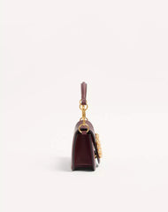 Valentino Garavani Locò Small Shoulder Bag In Calfskin With Jewel Logo