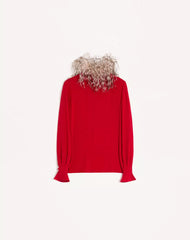 Georgette Top With Feathers