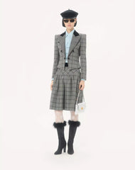 Wool Jacket With Check Pattern