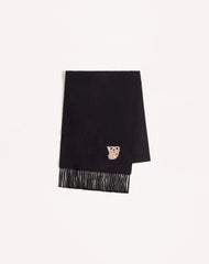 Valentino Garavani Embroidered Wool And Cashmere Scarf