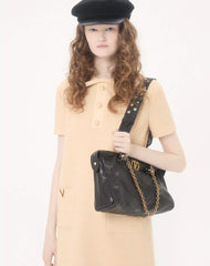 Short Dress In Curly Wool