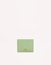 VLogo Signature Grainy Calfskin Card Holder