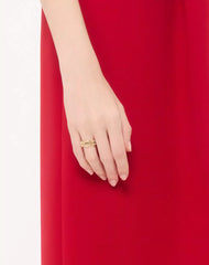 Ovalette Metal And Swarovski® Crystal Ring
