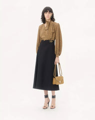 Crepe Couture Midi Skirt