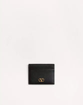 VLogo Signature Grainy Calfskin Card Holder