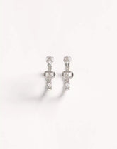 Ovalette Metal And Swarovski® Crystal Earrings
