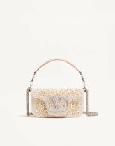 Valentino Garavani Locò Small Shoulder Bag With Pearls, Rhinestones And Jewel Logo