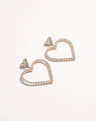 Coeur Royal Earrings In Metal And SwarovskiÂ® Crystals