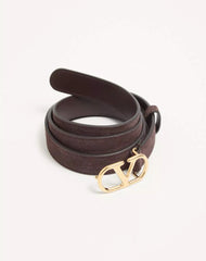 VLogo Signature Belt In Suede