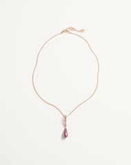 Vlogo Signature Necklace In Metal, SwarovskiÂ® Crystals And Glass Drops