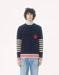 Valentino Wool Sweater With Vg Embroidery