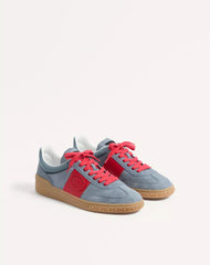 Upvillage Low Top Trainer In Split Leather And Calfskin Nappa Leather