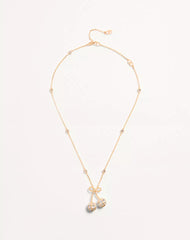 Cherryfic Necklace In Metal And SwarovskiÂ® Crystals