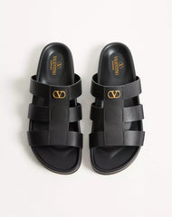 Studshield Slide Sandal In Calfskin
