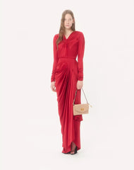 Crepe Satin Gown