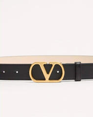 VLogo Signature Reversible Shiny Calfskin Belt - 30Mm / 1.2 In.