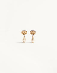 Ovalette Earrings In Metal, Pearls And SwarovskiÂ® Crystals