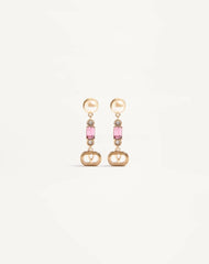 Ovalette Earrings In Metal, Pearl And SwarovskiÂ® Crystals