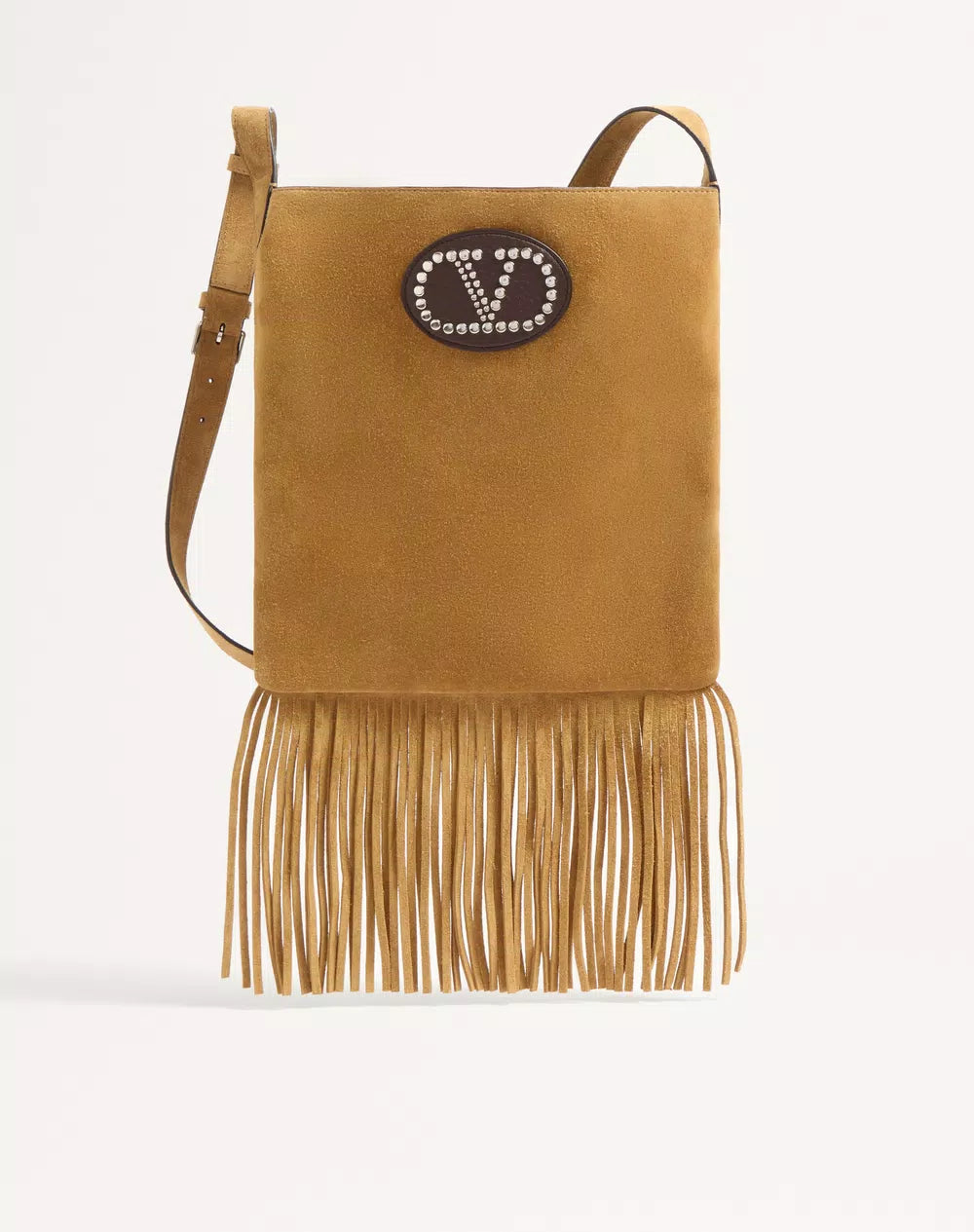 Valentino Garavani NellcÃ´te Suede Shoulder Bag With Fringes