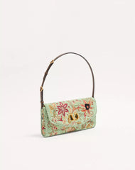 Valentino Garavani Devain Embroidered Small Shoulder Bag