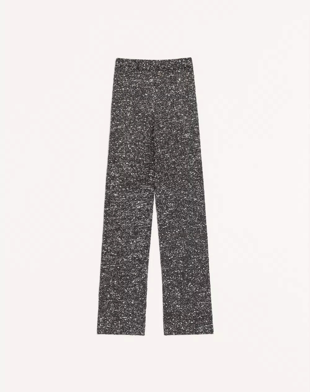 Sequin Thread Knit Trousers