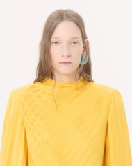 VLogo Striped Jacquard Top