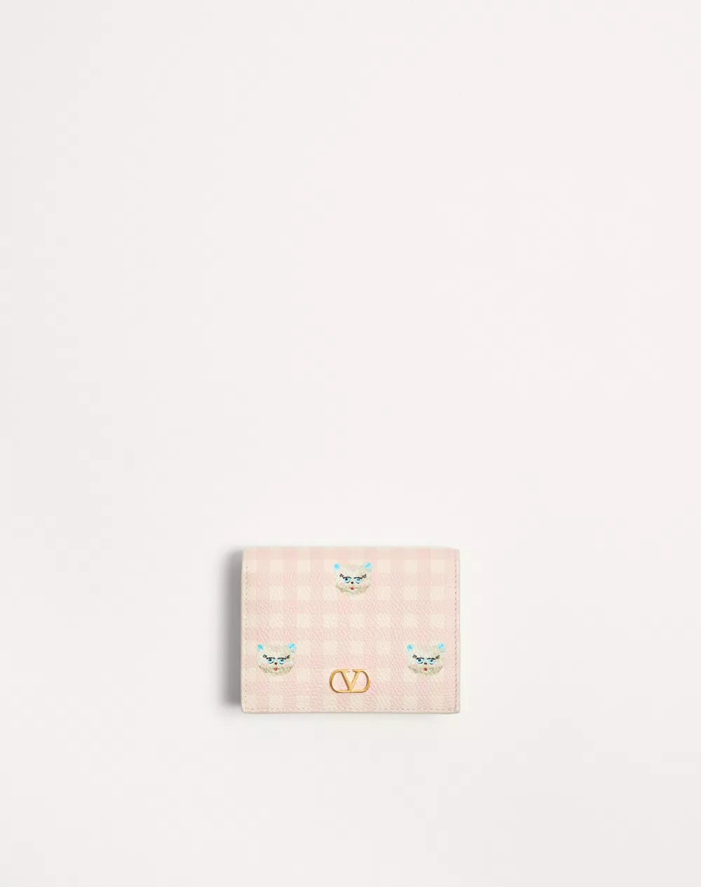 VLogo Signature Wallet In Le Chat De La Maison Grainy Calfskin