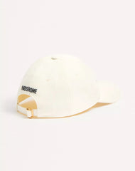 Chez Valentino Cotton Baseball Cap With Embroidery