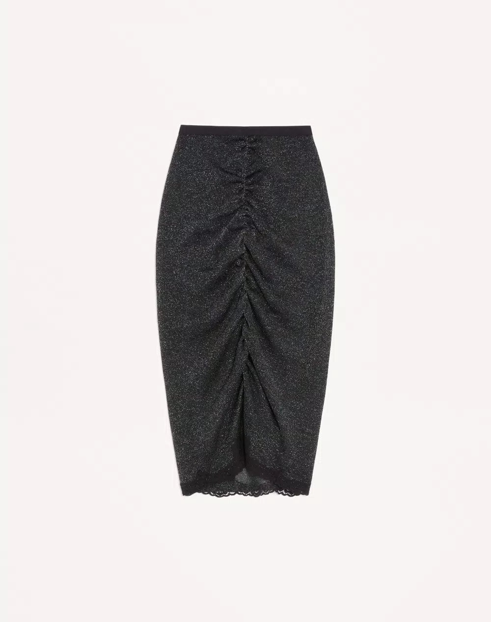 Lurex Knit Midi Skirt