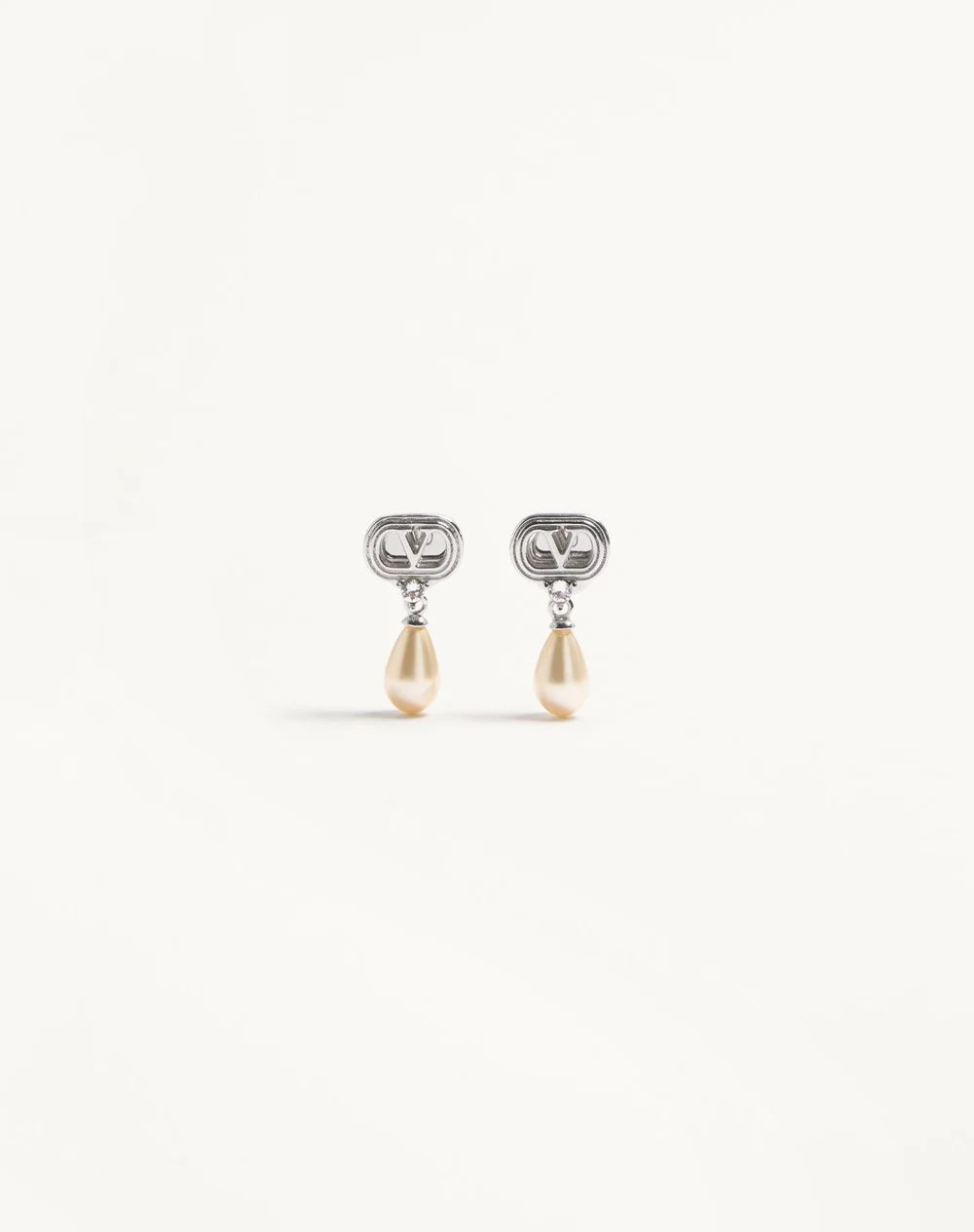 Ovalette Earrings In Metal, Pearls And SwarovskiÂ® Crystals
