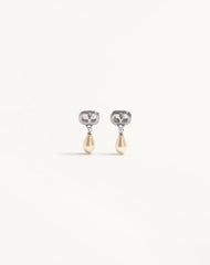 Ovalette Earrings In Metal, Pearls And SwarovskiÂ® Crystals