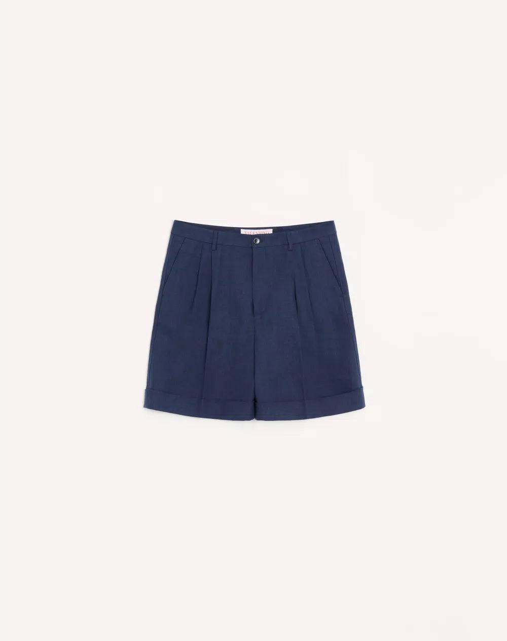 Valentino linen cuffed bermuda shorts
